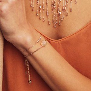 Elaina Rose Gold Adjustable Chain Bracelet